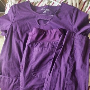 Butter-Soft Women's Purple Scrub Set